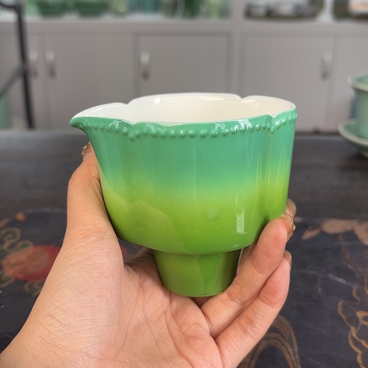 龙泉云间青瓷小米茶器