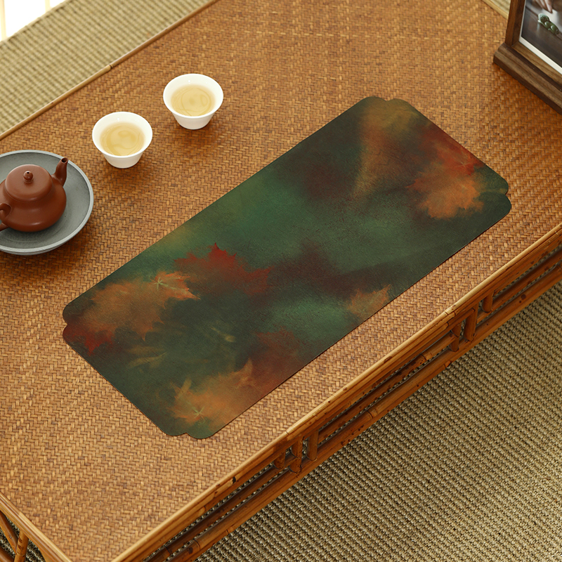 【54】 KP01遇秋 双面香云纱小干席席 宽20×长45CM