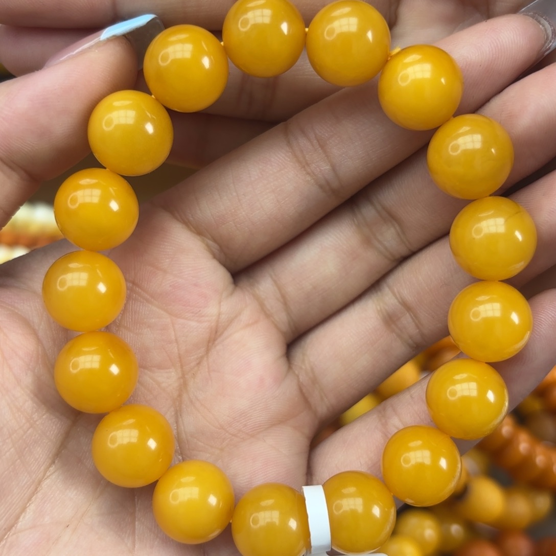 未镶嵌琥珀手链蜜蜡