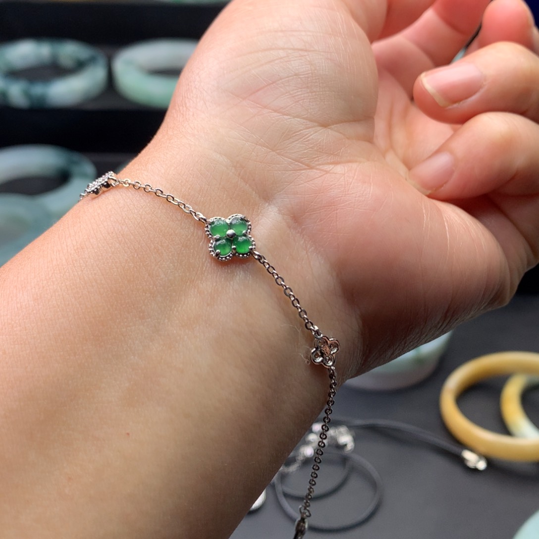 翡翠手链未镶嵌多样性