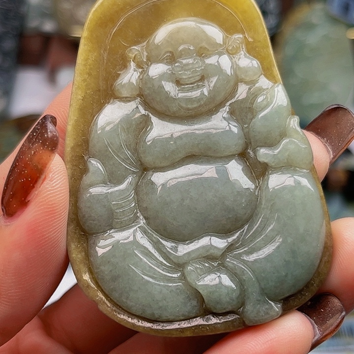 翡翠未镶嵌颈饰挂件