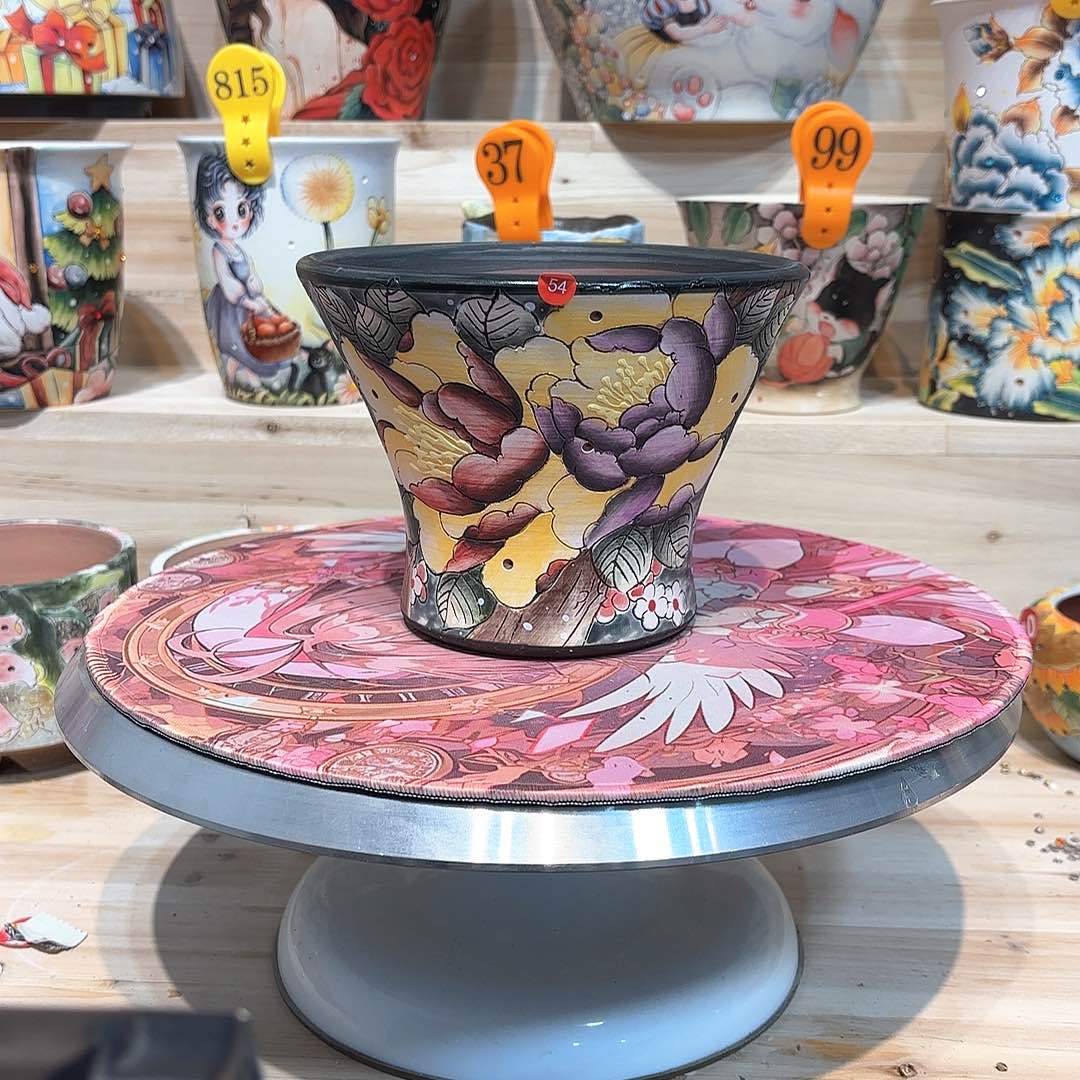 紫砂花盆手工花盆默认微瑕15/12