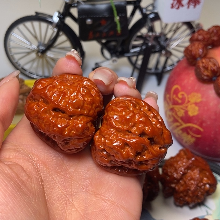 柏***修吊坠文玩核桃蛤蟆头39蛤蟆头