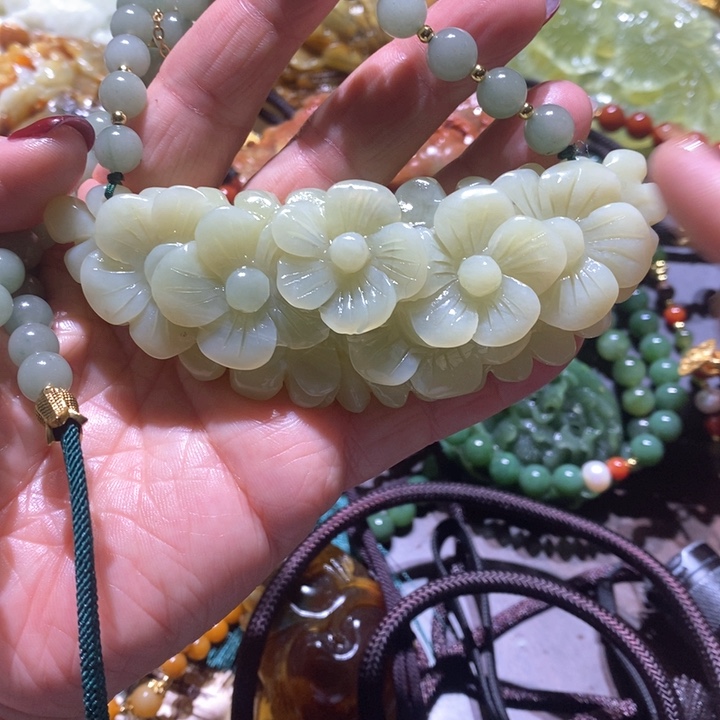 岫玉毛衣链未镶嵌