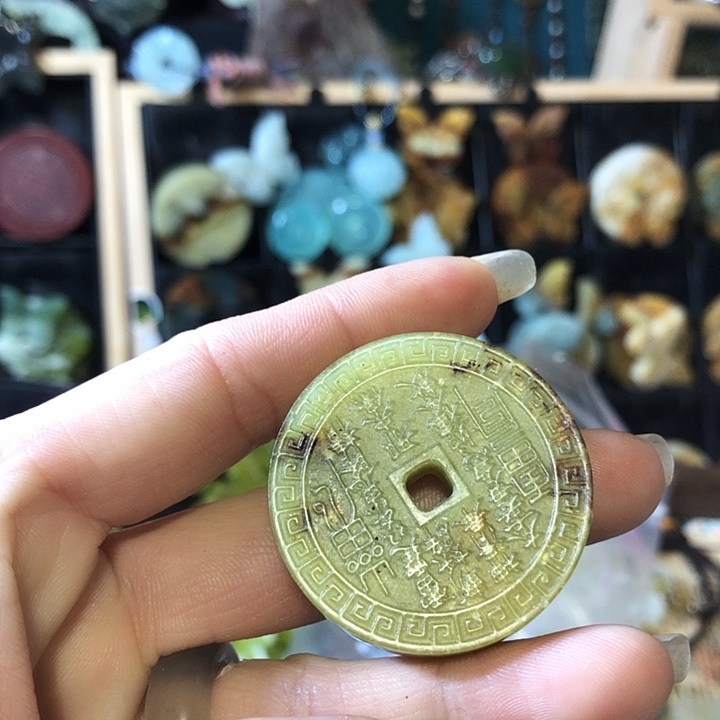 岫玉未镶嵌岫玉挂件