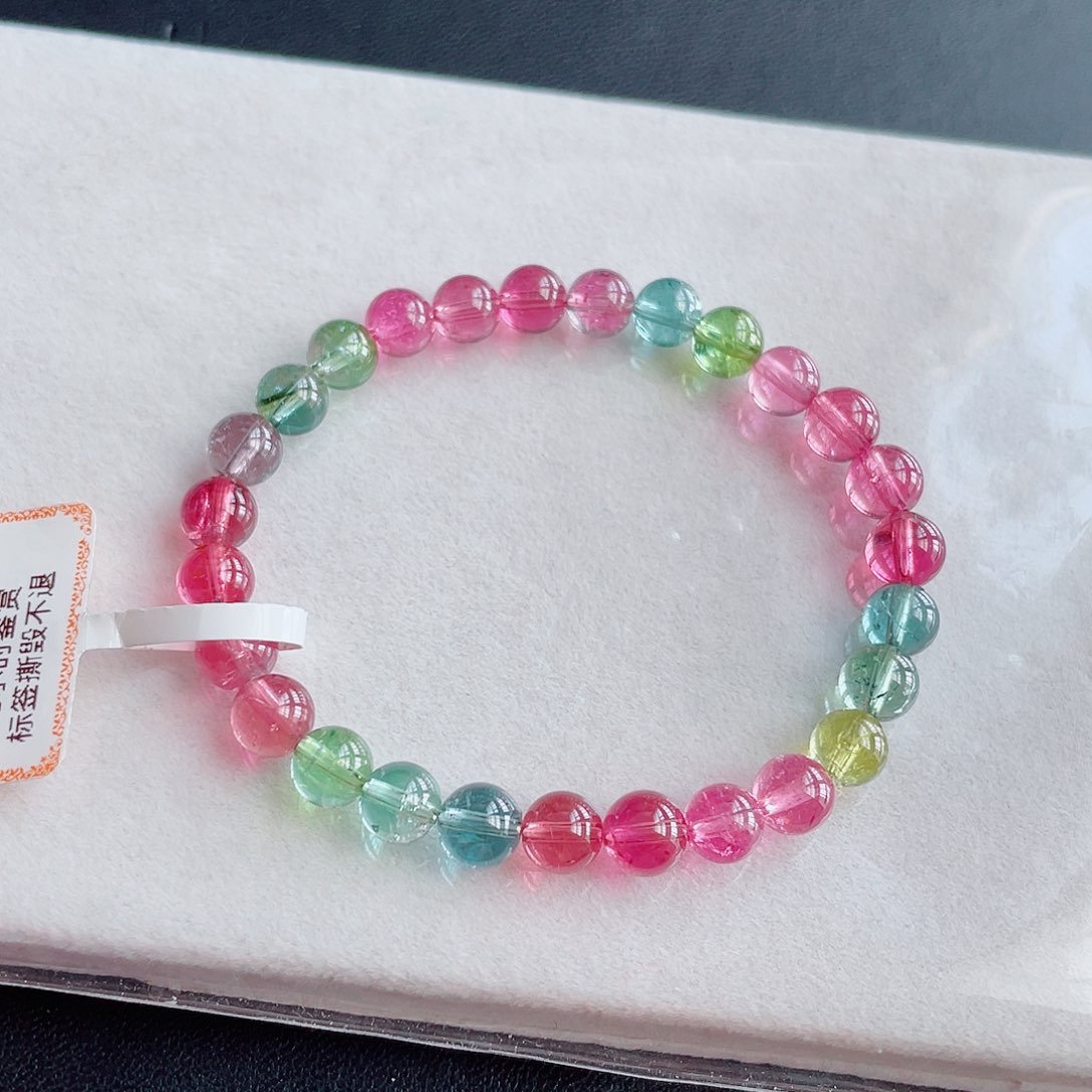 手链未镶嵌碧玺6.8mm左右