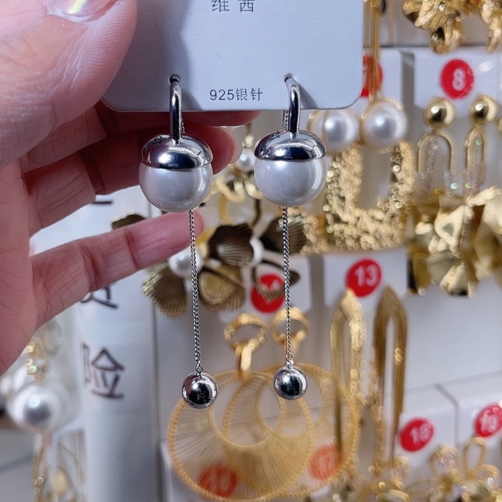 仿珍珠铁合金合金饰品耳饰13