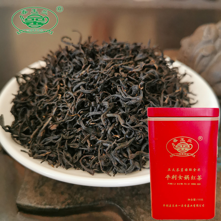 平利女娲红茶老山茶树群体品种春玉兰金奖红茶100g罐装送茶具