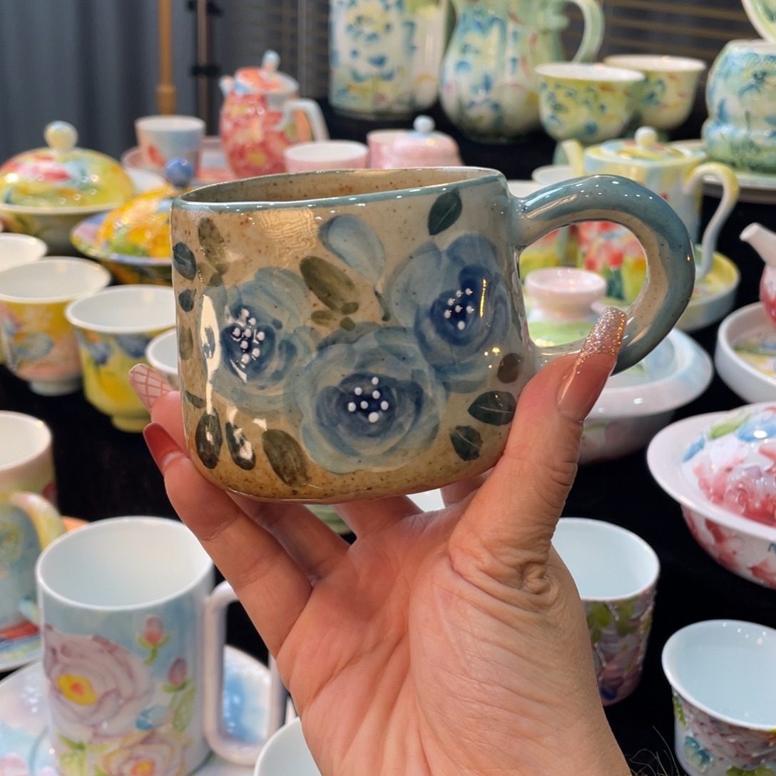 杯景德镇釉下五彩手绘