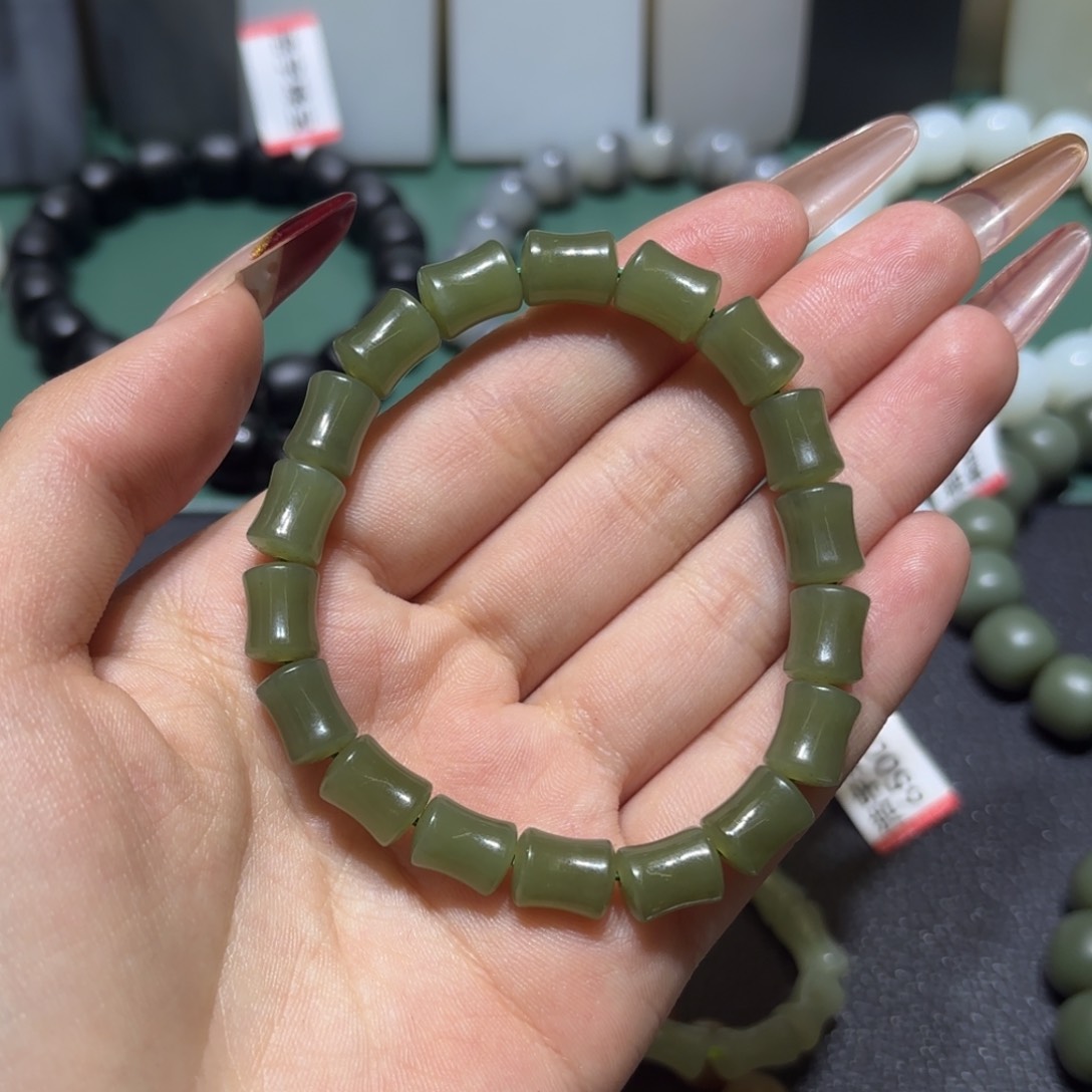 和田玉（糖玉）手串未镶嵌用****3