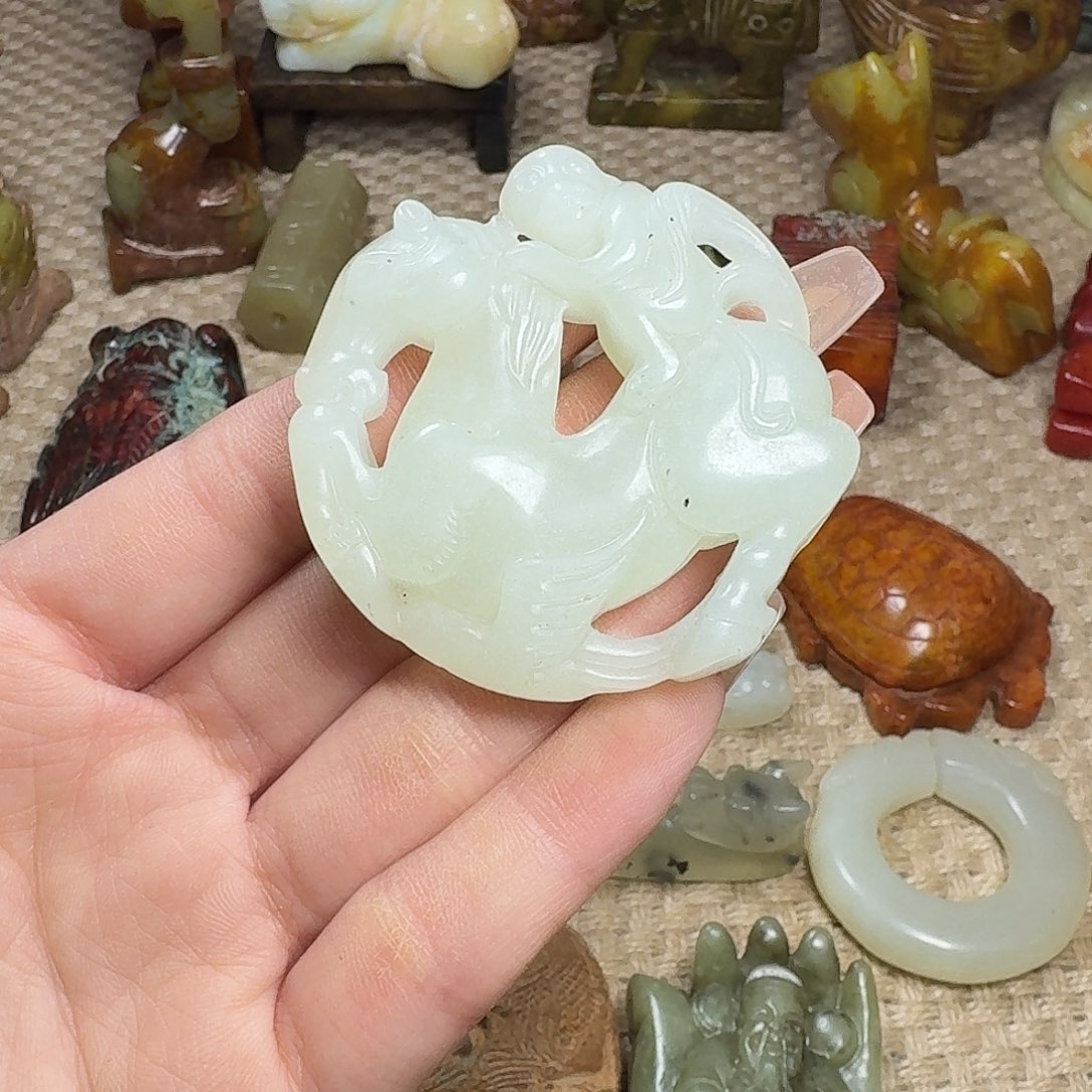 白玉菩提吊坠挂件