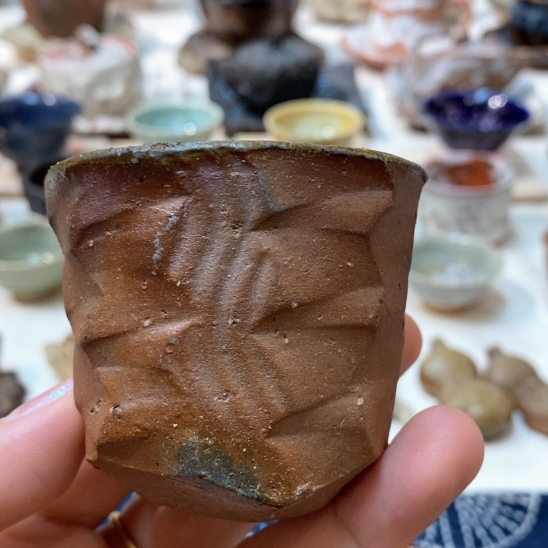 柴烧侘寂粗陶茶具 