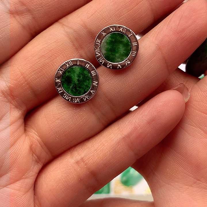 翡翠颈饰银S925镶嵌翡翠