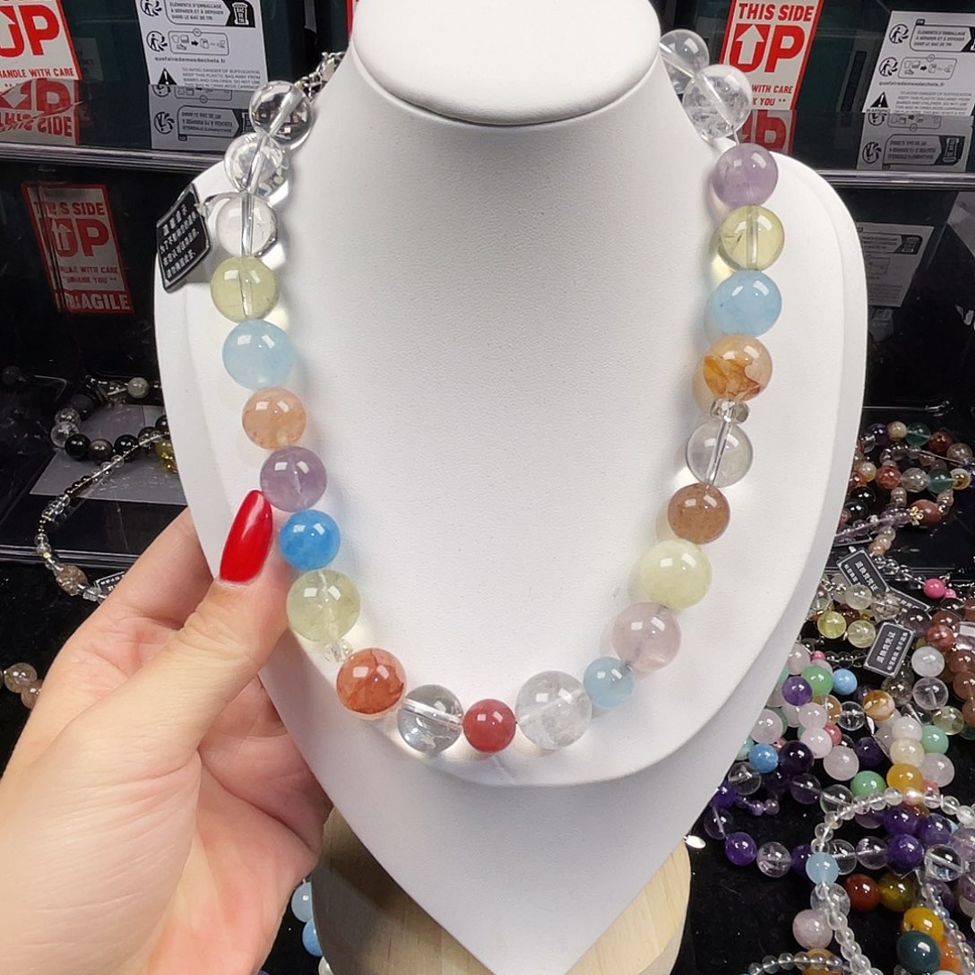 银S925镶嵌手链烟晶