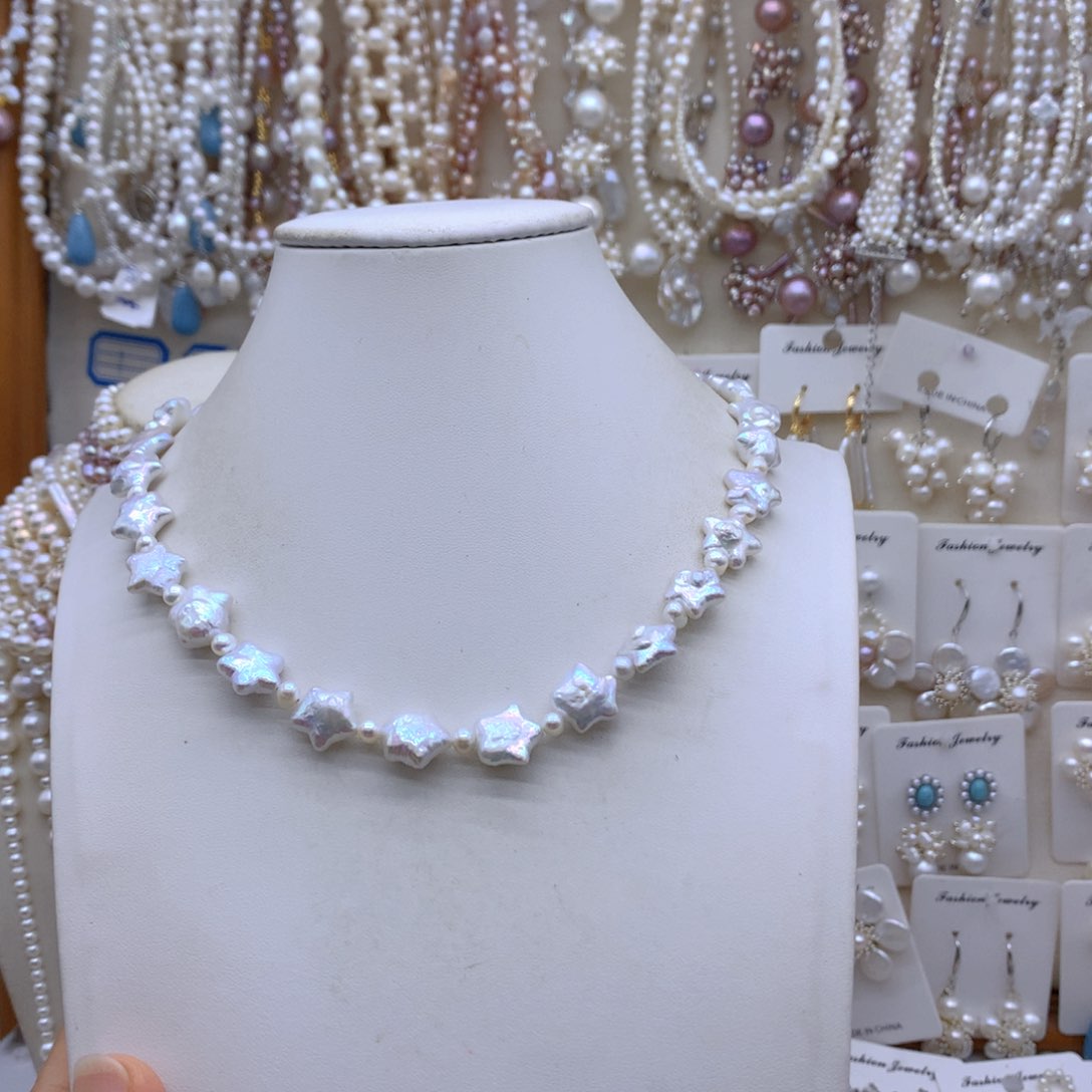 *****合金淡水珍珠项链耳饰