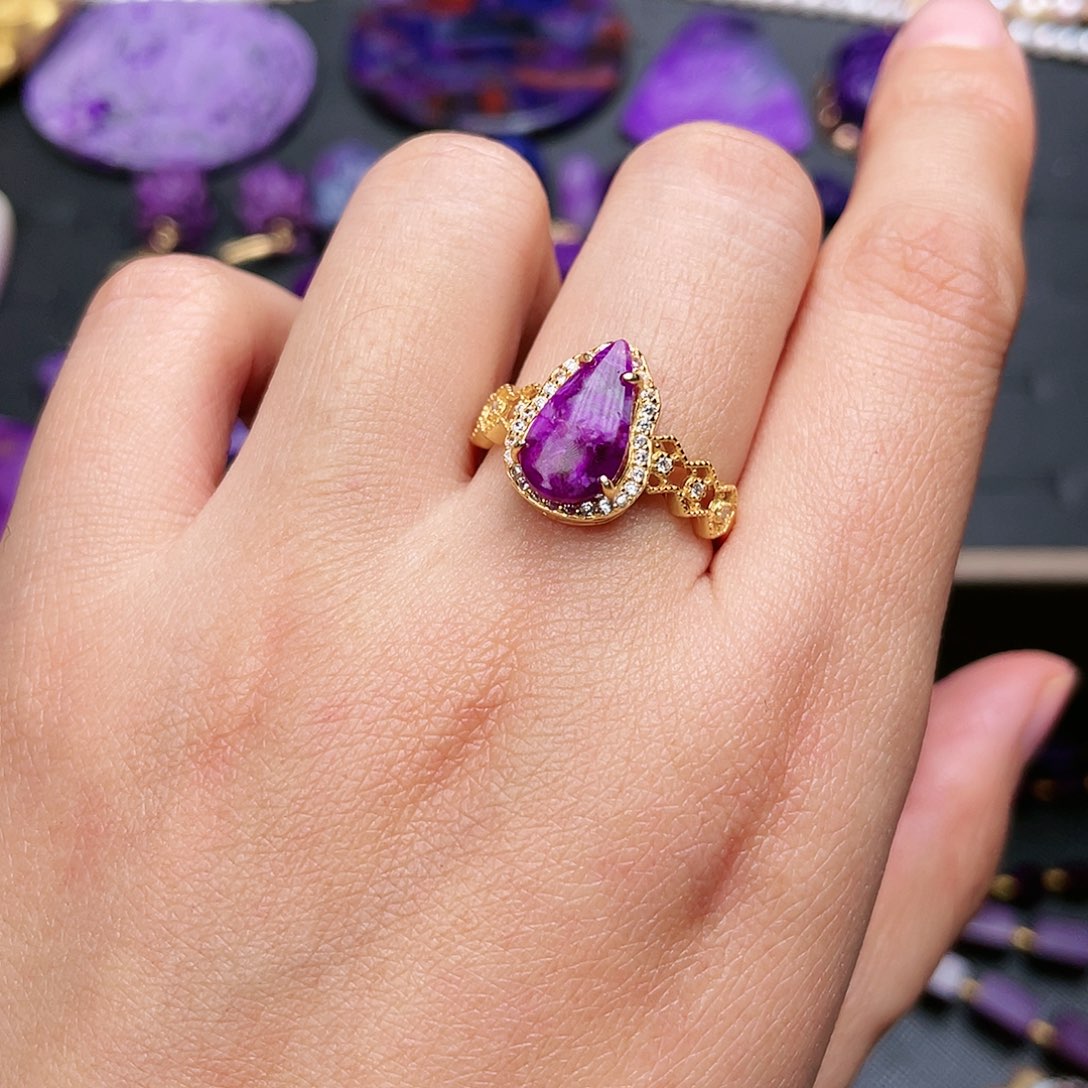 苏纪石（舒俱来）戒指银S925镶嵌