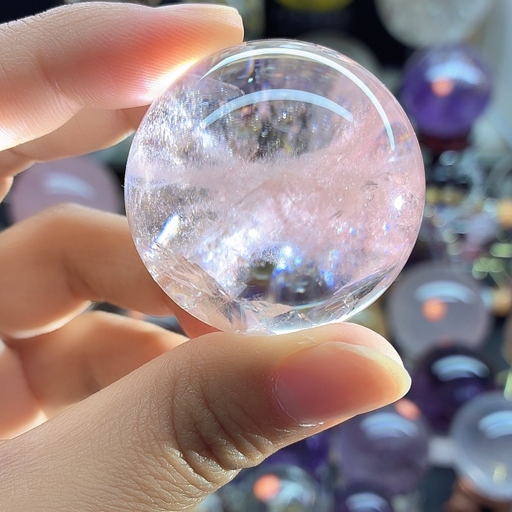 水晶珠宝半成品未镶嵌粉阿塞41