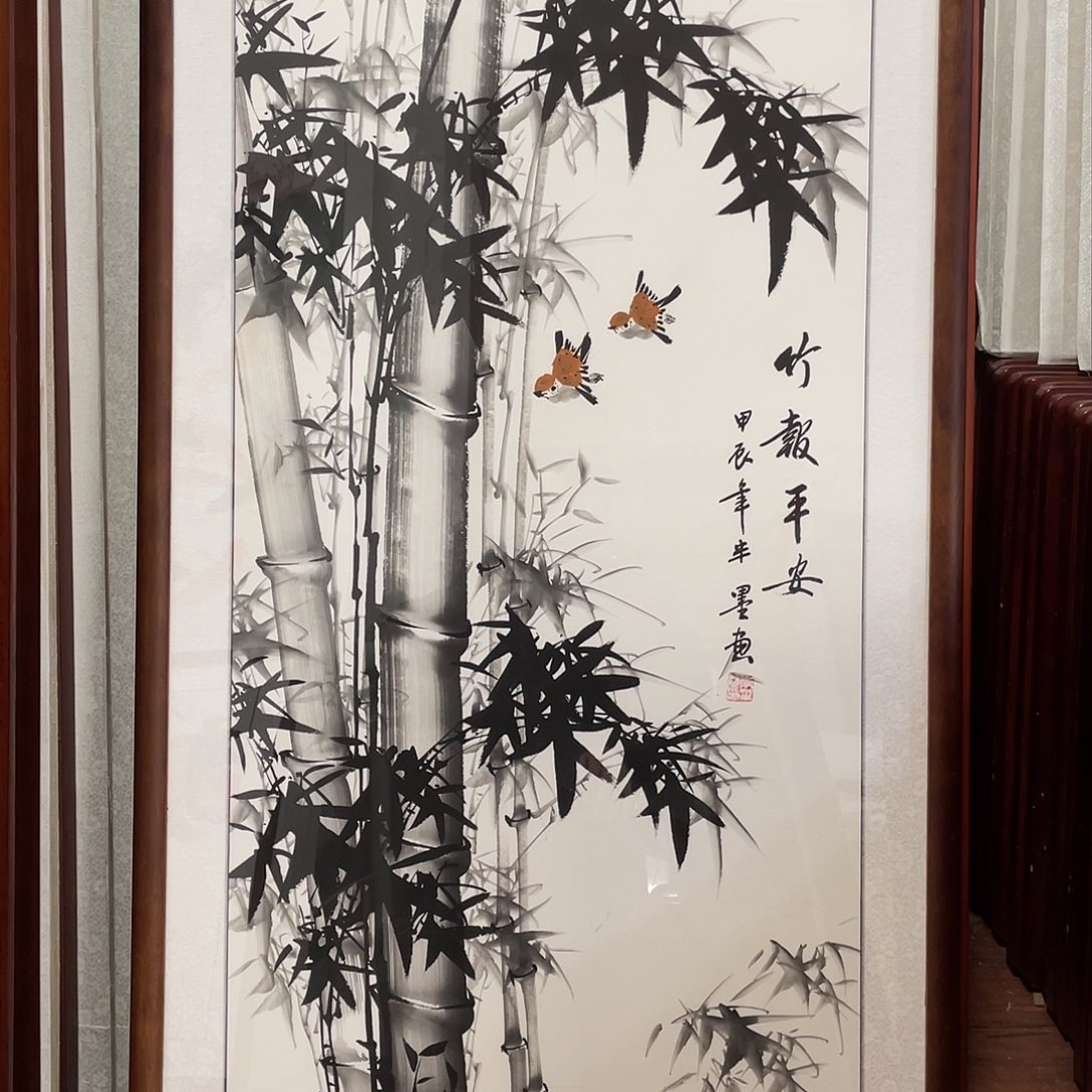 国画带框尺寸63*123厘米