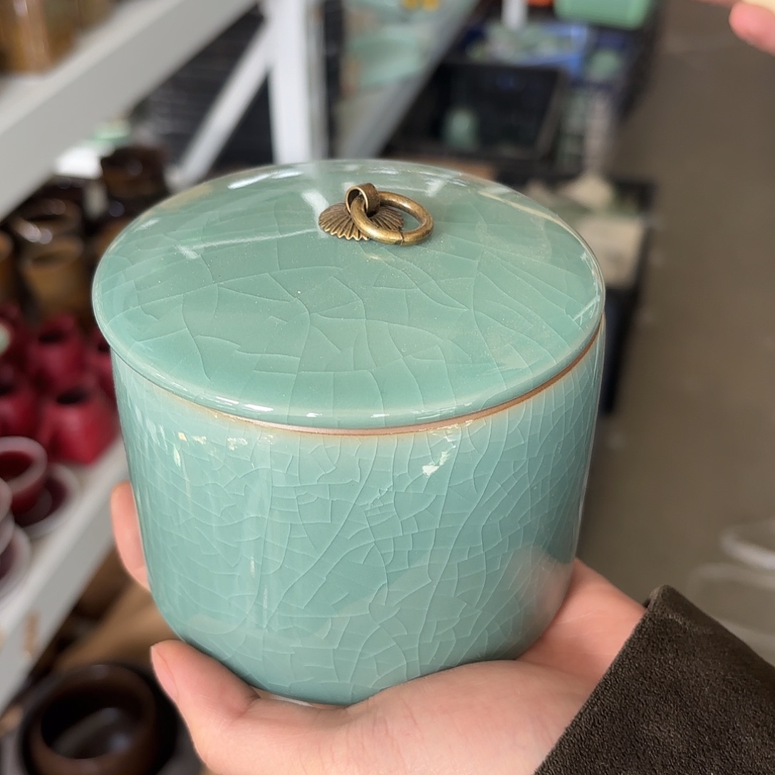 龙泉云间青瓷小米茶器