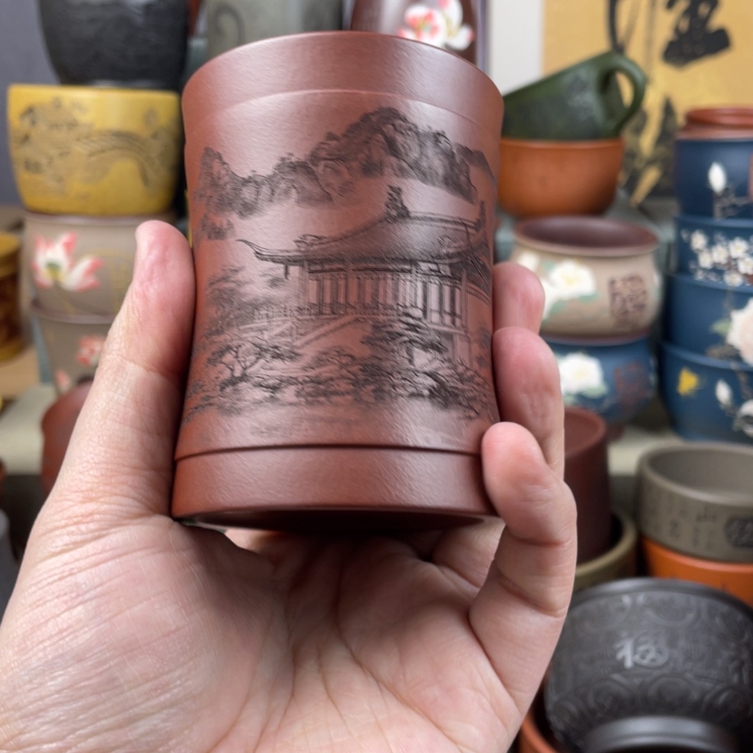 紫砂茶杯紫砂茶杯