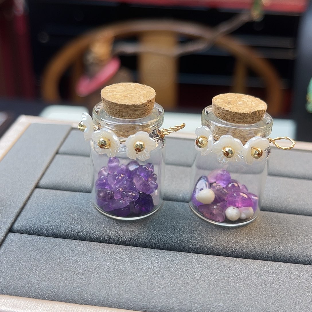 翡翠未镶嵌项链随机发其一