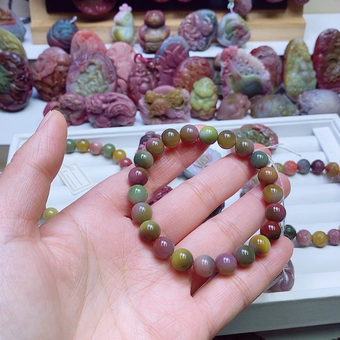 玛瑙/玉髓盐源玛瑙手链未镶嵌