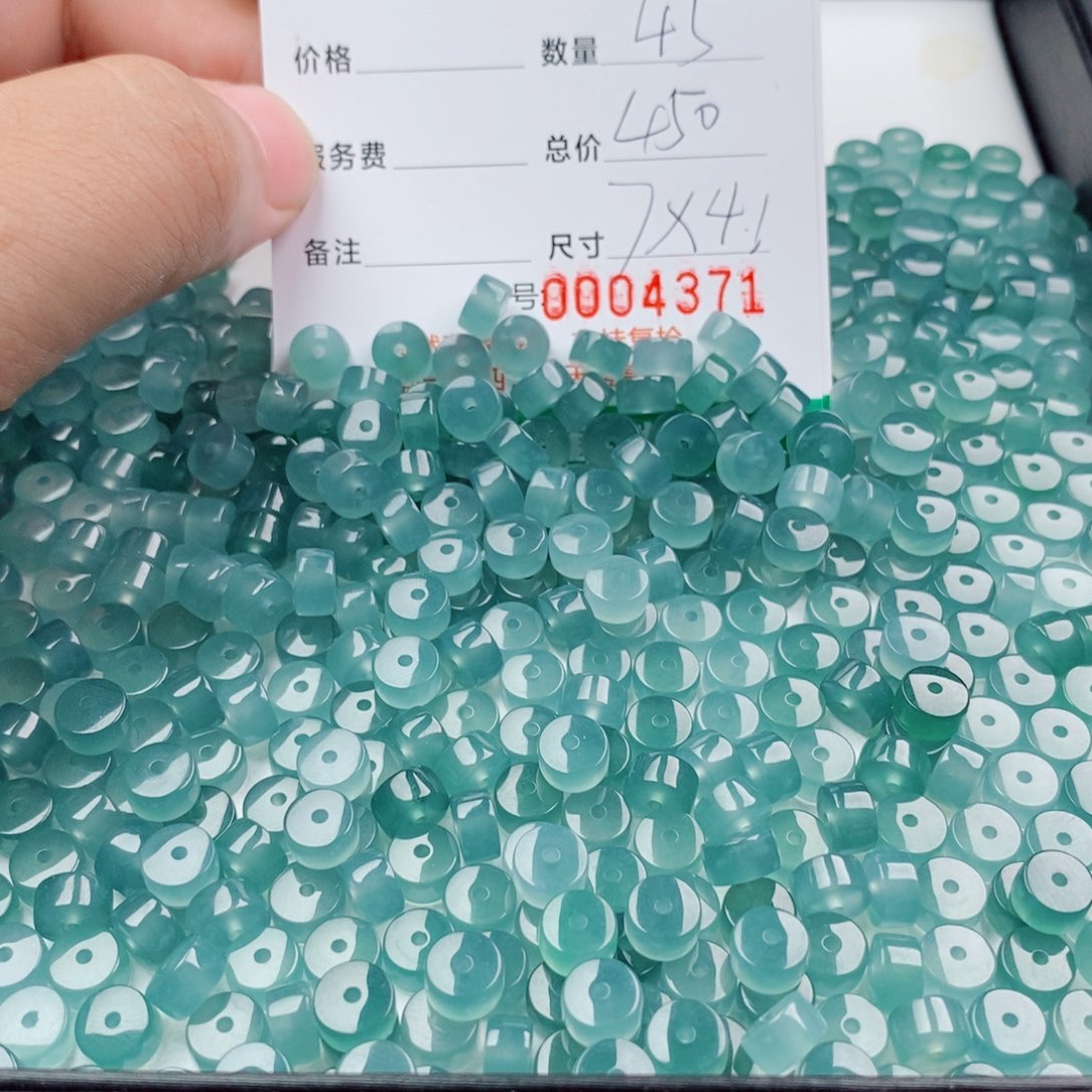 翡翠未镶嵌手链多样性发自选