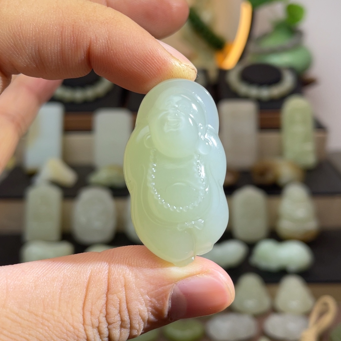 和田玉未镶嵌挂件