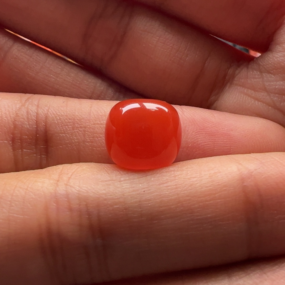 南红玛瑙老型11.4x10.3未镶嵌孔马牙