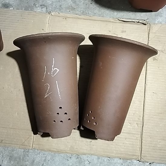 紫砂小号兰花紫泥两个