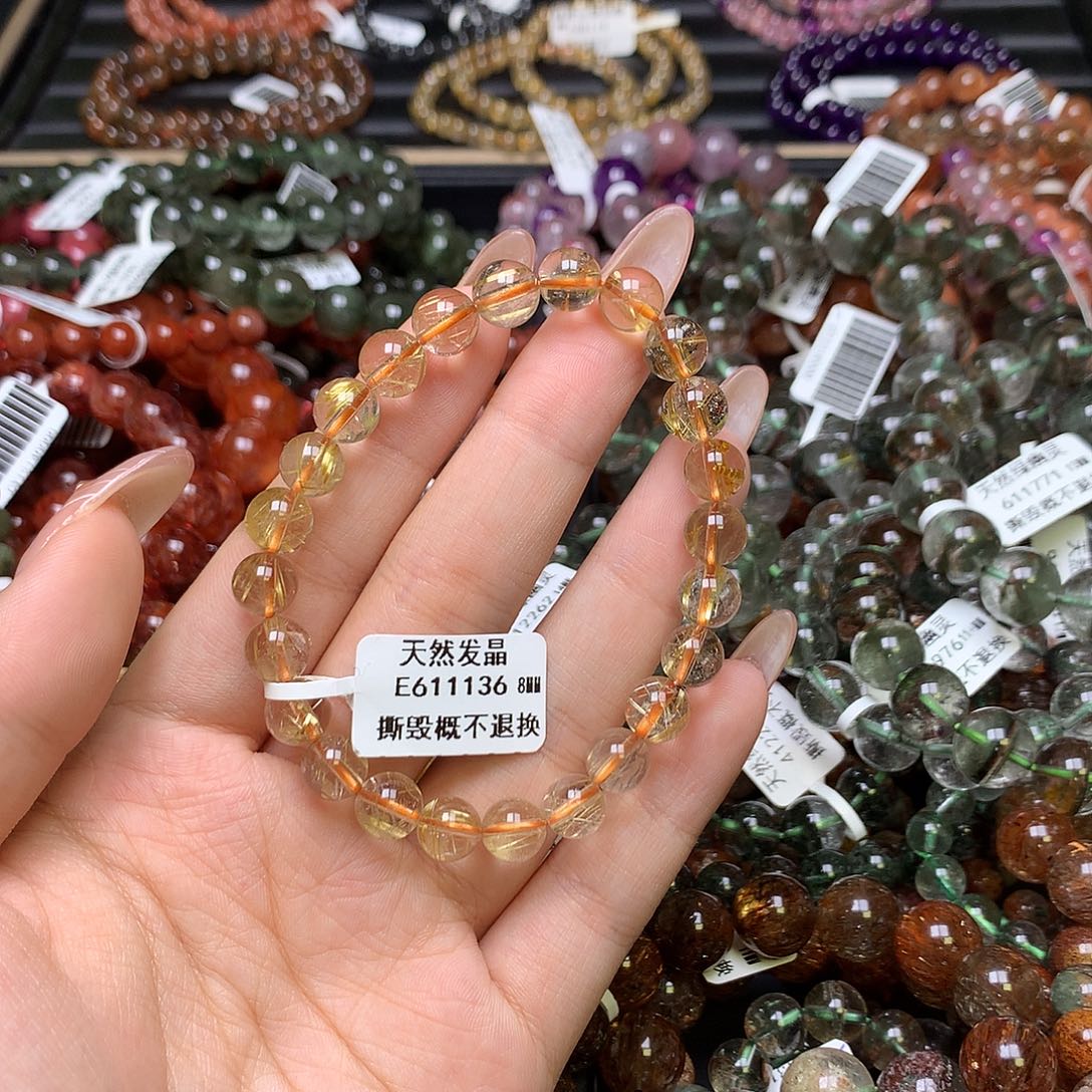 水晶手链未镶嵌，