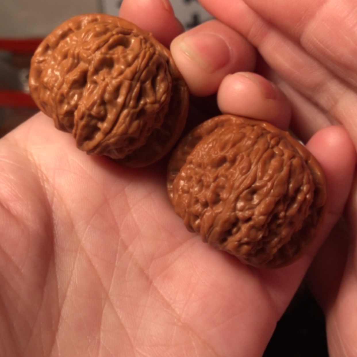 【闪购商品】文玩核桃把件白狮子36