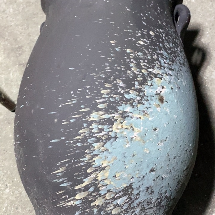 紫砂花盆高约33口约22