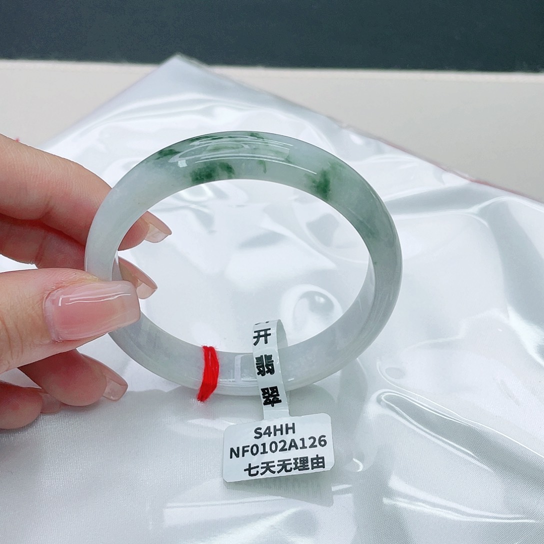 翡翠手镯未镶嵌正55,8