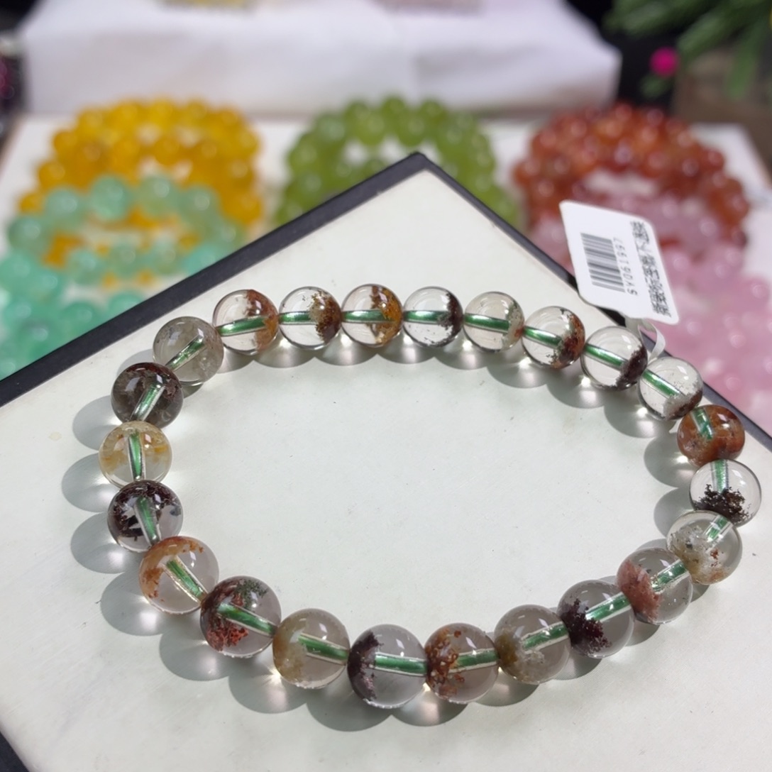 水晶未镶嵌手串四季幽灵8+