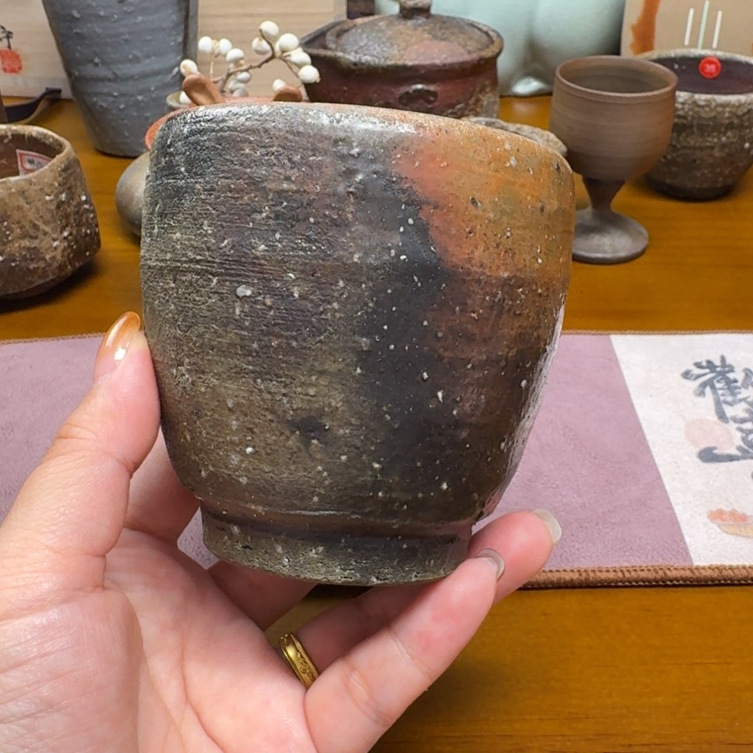 喬***伊备前烧 铃木黄弌 汤吞尾款