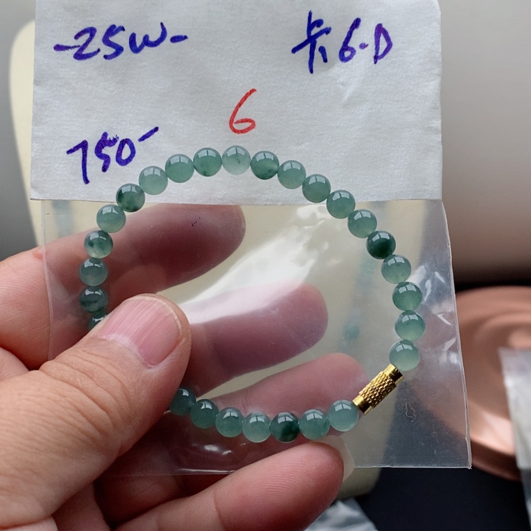 定制翡翠未镶嵌翡翠珠链
