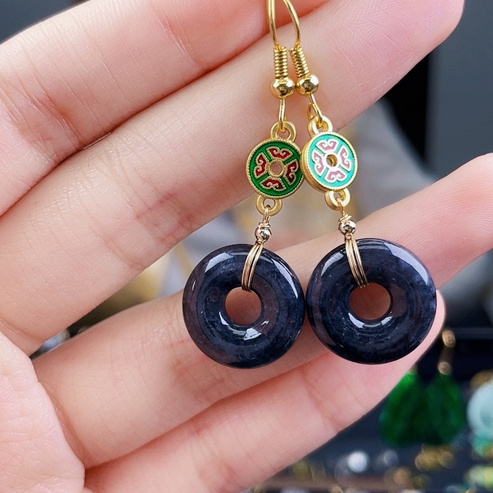 翡翠耳饰未镶嵌饰品