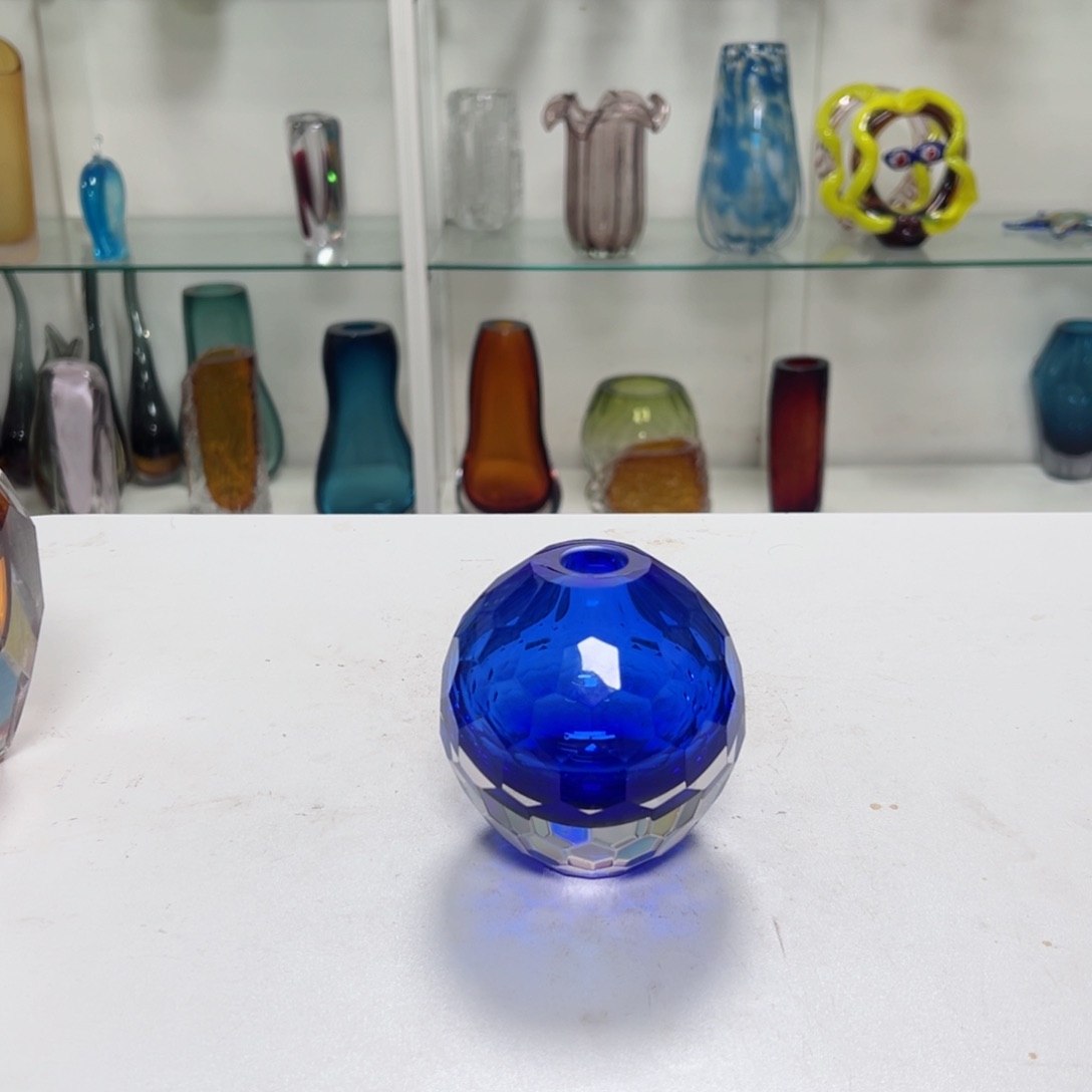 高 10 轻奢琉璃花器福利正常手工痕迹