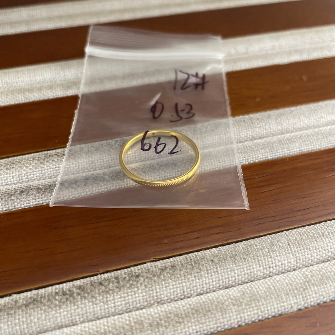 克重0.53 12号 猫眼戒指 足金999