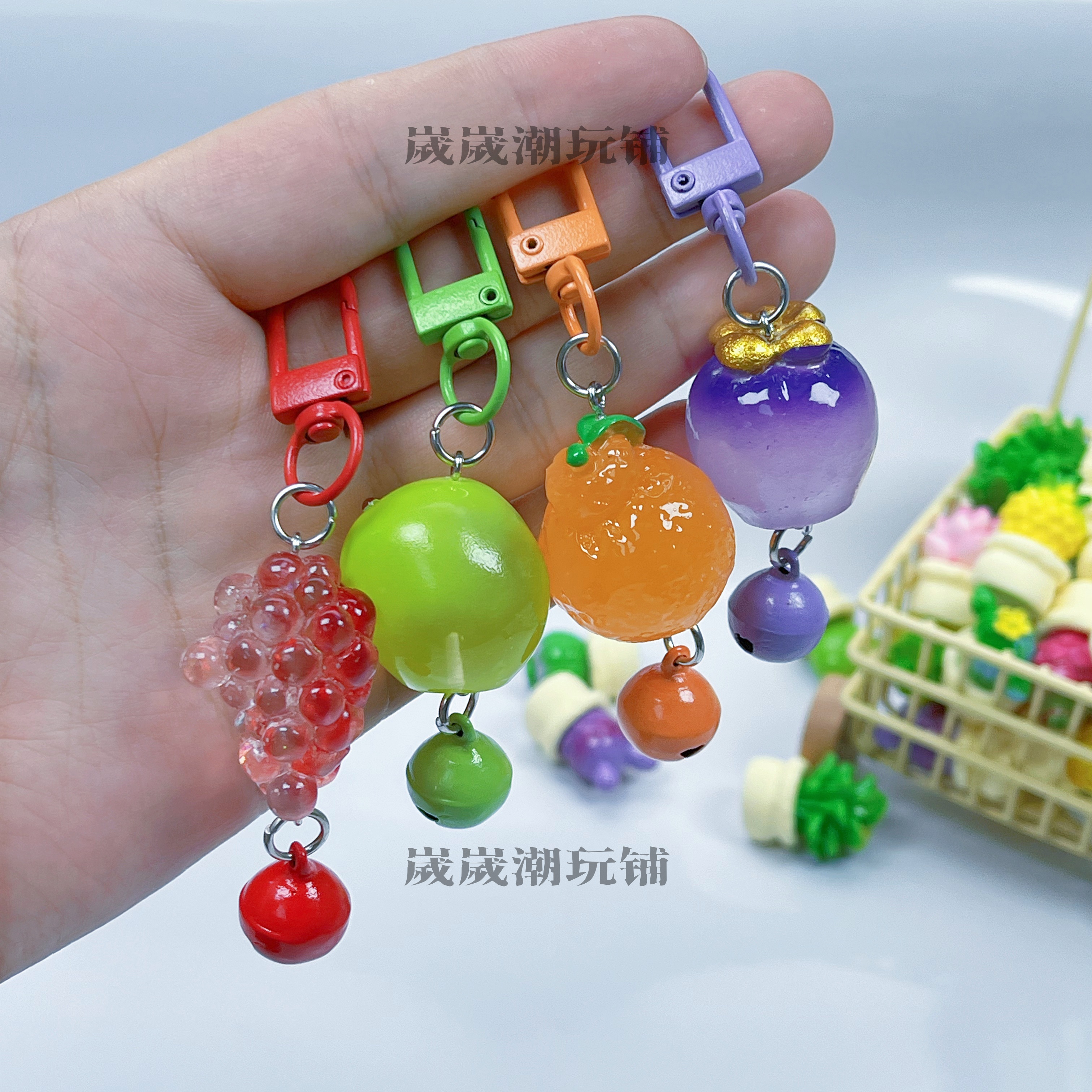 【极限二选一】夜光水果系/萌萌露娜猫系DIY立体钥匙扣