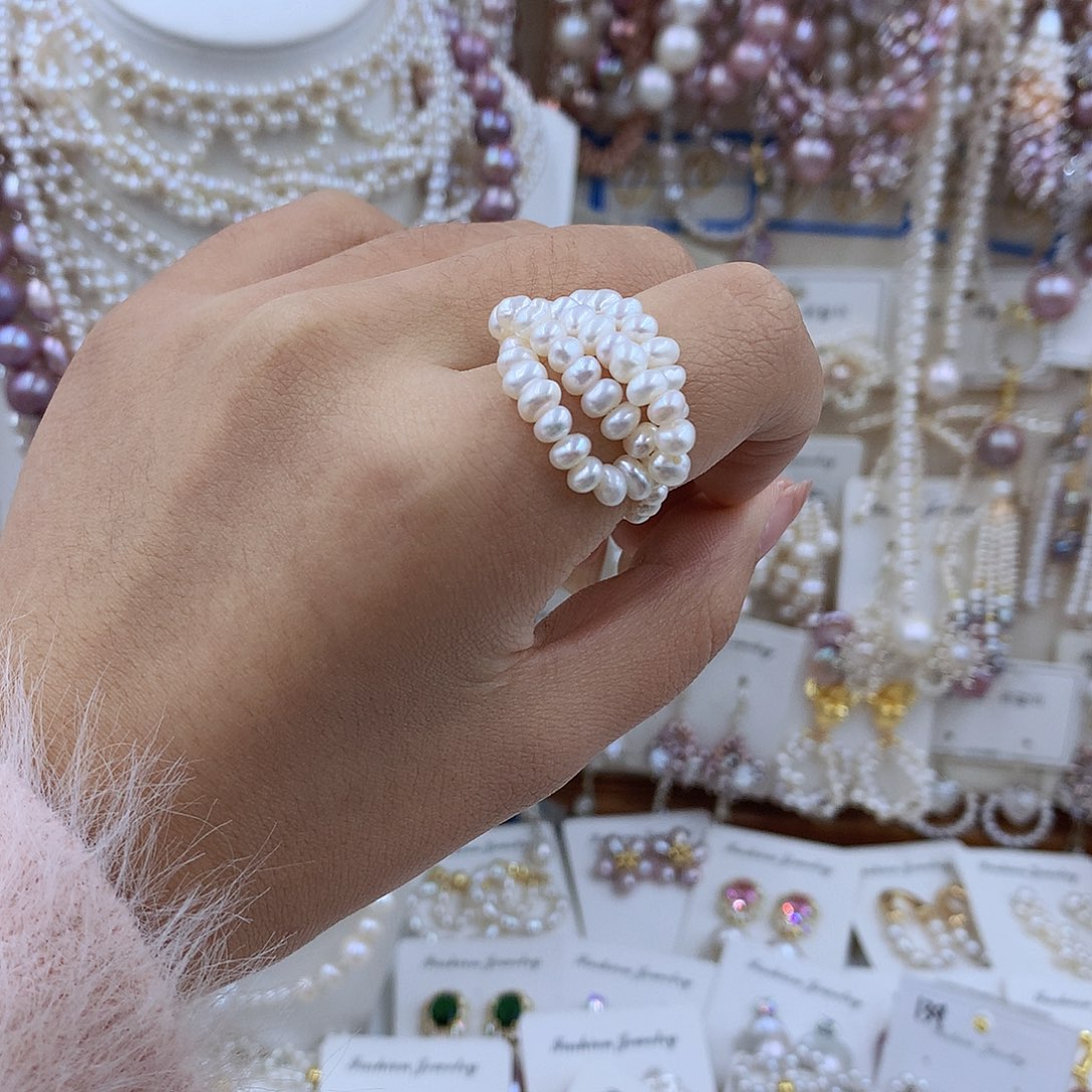 项链银S925镶嵌淡水珍珠