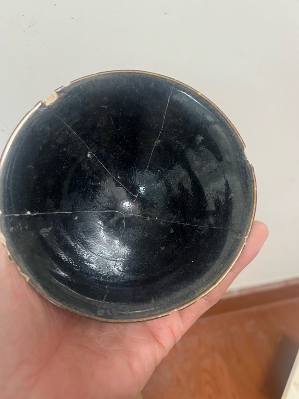 纯手作原矿粗陶宋后期金元风格黑釉茶器