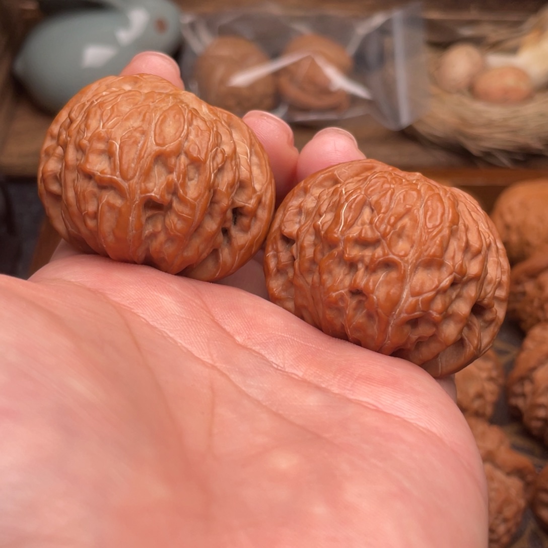 文玩核桃把件G15号43尺磨盘