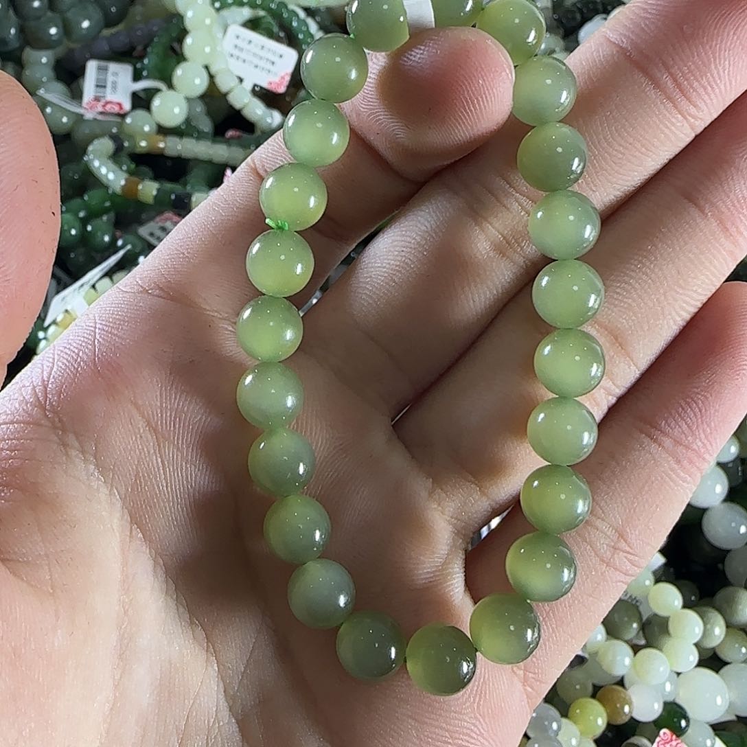 和田玉手链未镶嵌137