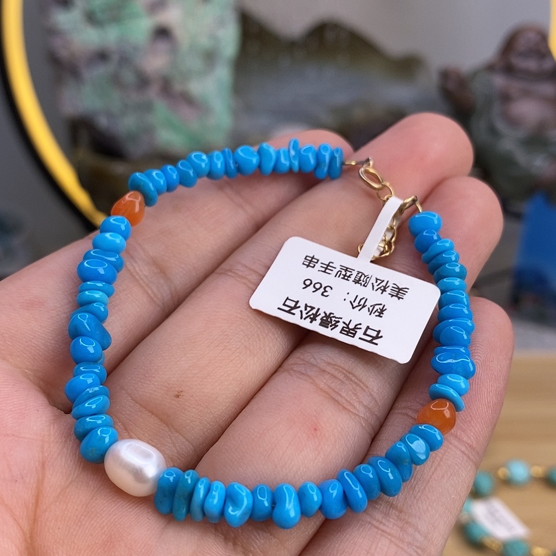 异***线未镶嵌绿松石珠宝奇石