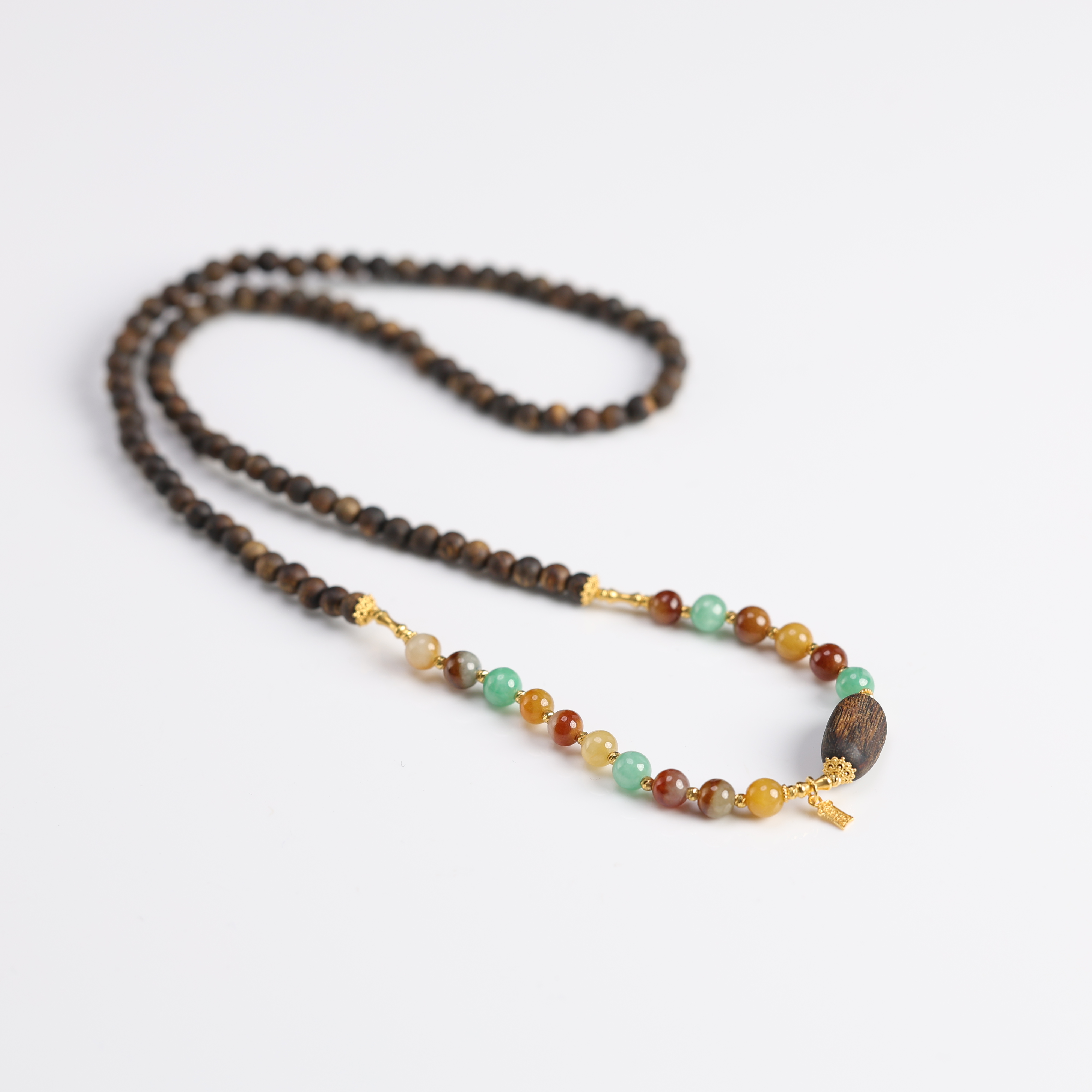 本真 | 沉香为伊 | 严选精品翡翠多宝棋楠沉香4mm+项链