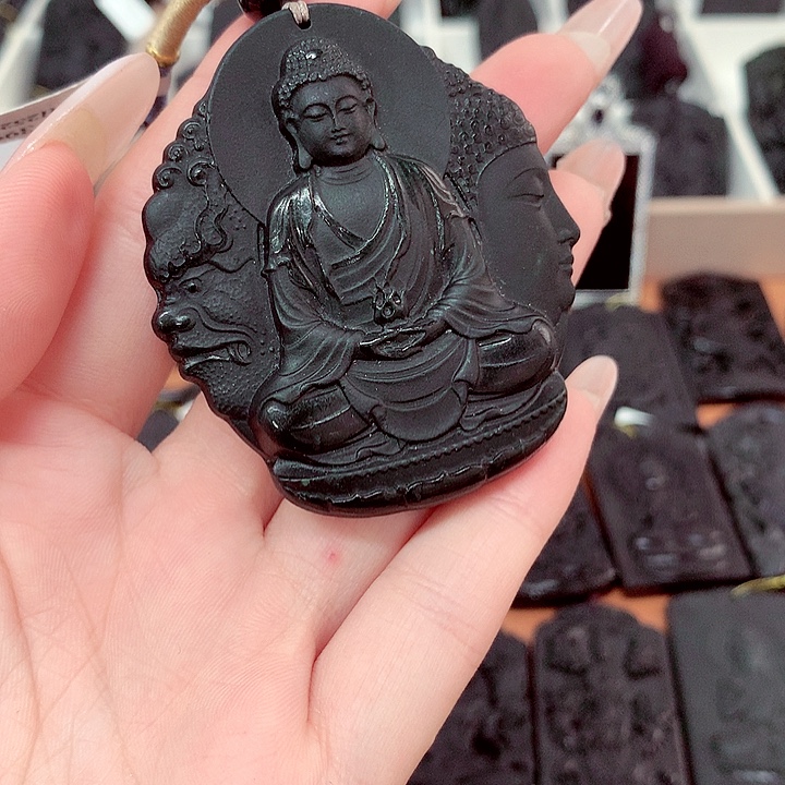 雄***鹰天然a货钢琴黑特色题材挂件