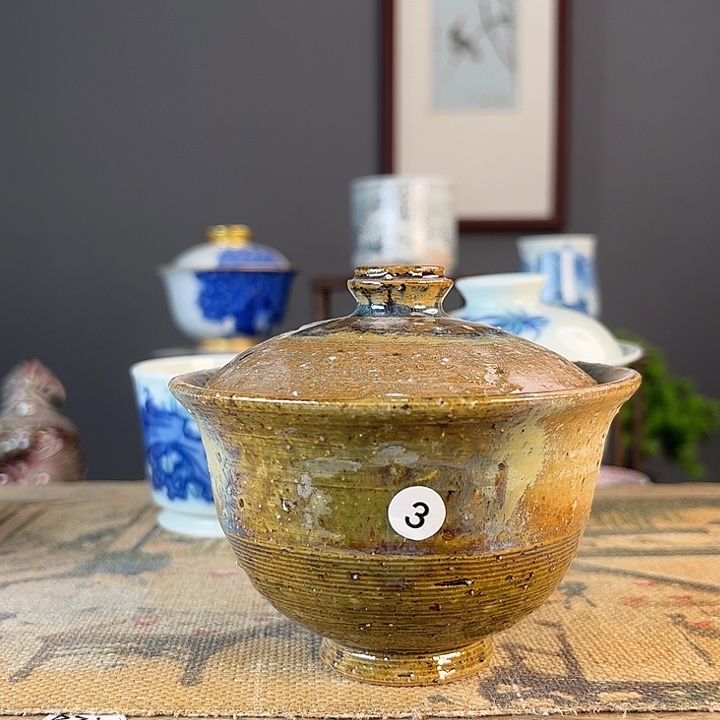 摆件景德柴烧茶杯多人