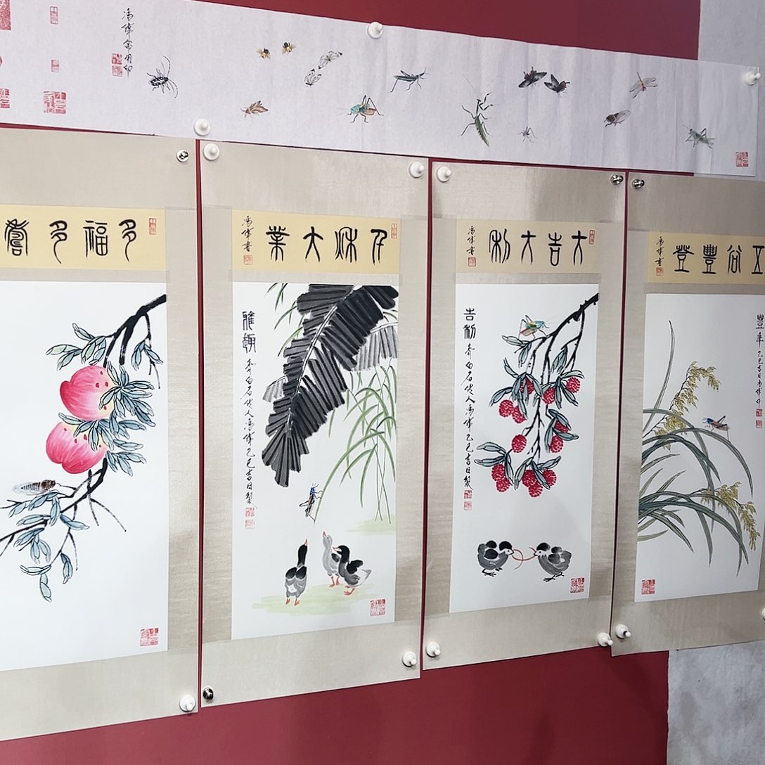国画冯伟老师亲笔手绘国画作品慧